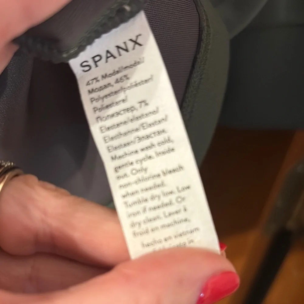 Spanx AirEssentials Crew Neck Dress Dark Palm NWT Medium - Picture 6 of 10